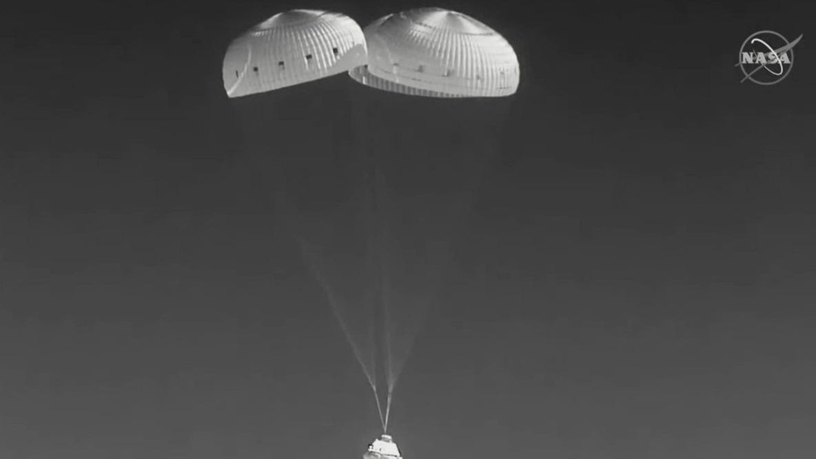 Boeing Starliner returns to Earth after first visit to ISS